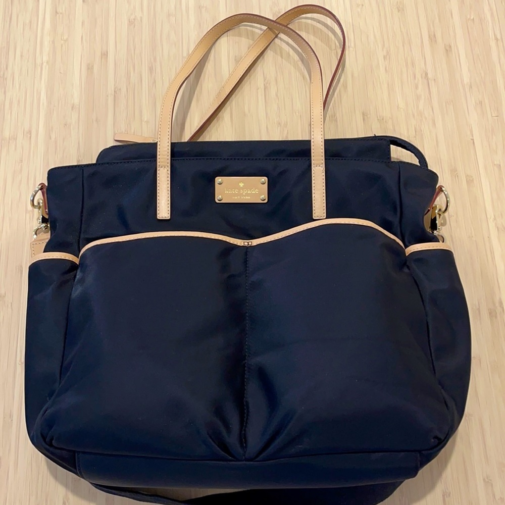 Kate Spade black with pink interior diaper bag!